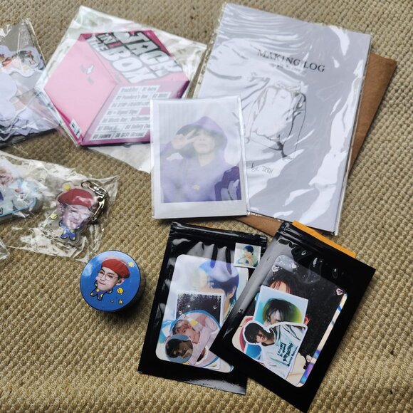 BTS Army Fan Club K pop Cards Keychains Box Collection Merchandise Stickers Etc - Picture 3 of 16